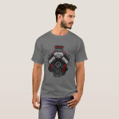 Powerful V8 Engine Tシャツ (正面フル)