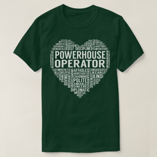 Powerhouseオペレータハート Tシャツ (デザイン正面)