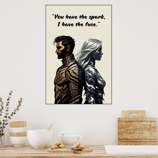 Powerless Book Quote Poster ポスター (キッチン)