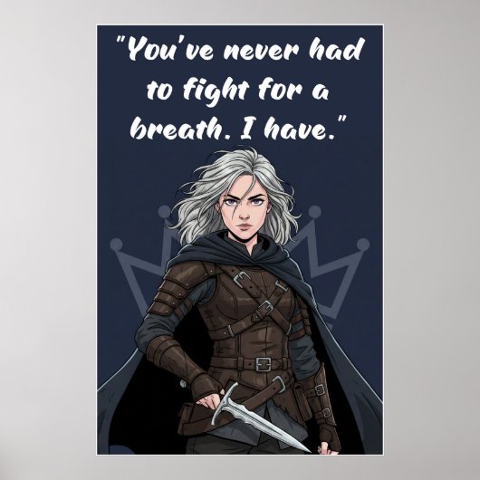 Powerless Book Quote Poster ポスター (正面)