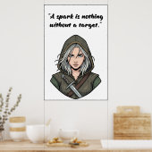 Powerless Book Quote Poster ポスター (キッチン)