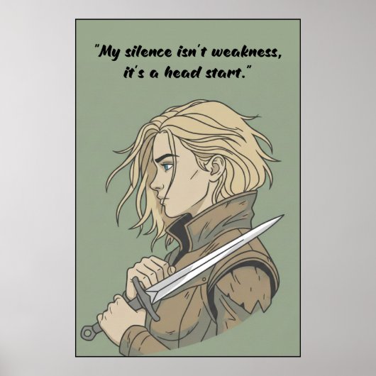 Powerless Book Quote Poster ポスター (正面)