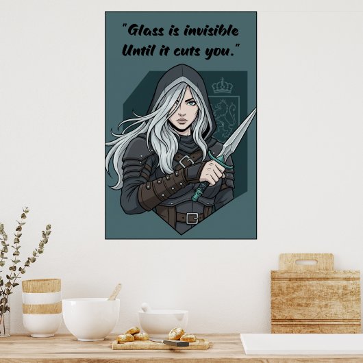 Powerless Book Quote Poster ポスター (キッチン)