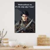 Powerless Book Quote Poster ポスター (キッチン)