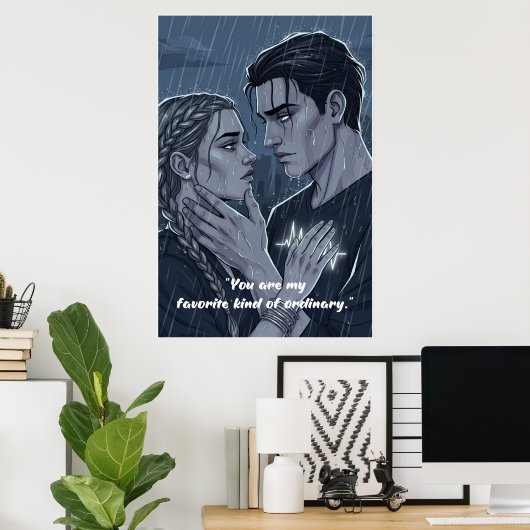 Powerless Book Quote Poster ポスター (ホームオフィス)