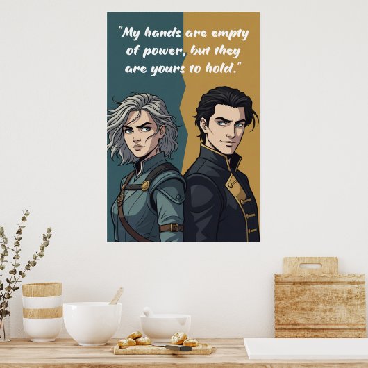 Powerless Book Quote Poster ポスター (キッチン)