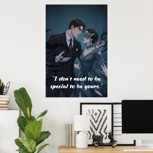 Powerless Book Quote Poster  ポスター (ホームオフィス)