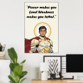 Powerless Book Quote Poster ポスター (ホームオフィス)