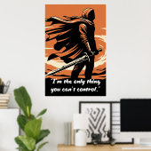 Powerless Book Quote Poster – You Can’t Control Me ポスター (ホームオフィス)