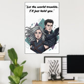 Powerless Quote Poster ポスター (ホームオフィス)