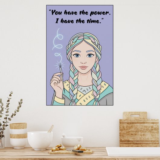 Powerless Quote Poster  ポスター (キッチン)