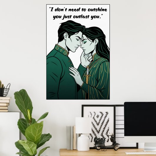 Powerless Quote Poster ポスター (ホームオフィス)