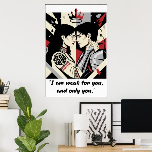 Powerless Quote Poster ポスター (ホームオフィス)