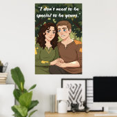 Powerless Quote Poster ポスター (ホームオフィス)