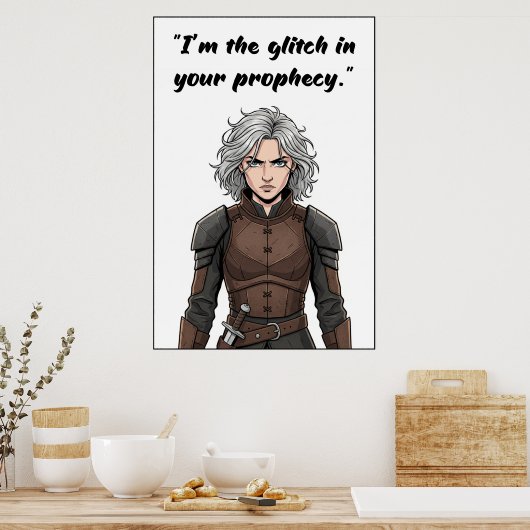 Powerless Quote Poster ポスター (キッチン)