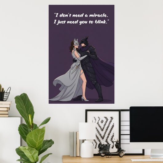 Powerless Quote Poster ポスター (ホームオフィス)