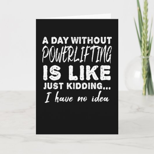 Powerliftingボディビルことわざギフト カード (正面)