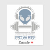 Powerlifting Alien Gym Workout シール (シート)