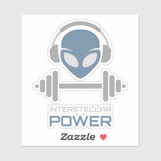 Powerlifting Alien Gym Workout シール (シート)