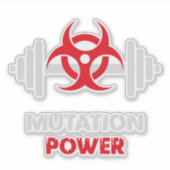 Powerlifting Mutation Strength シール (正面)