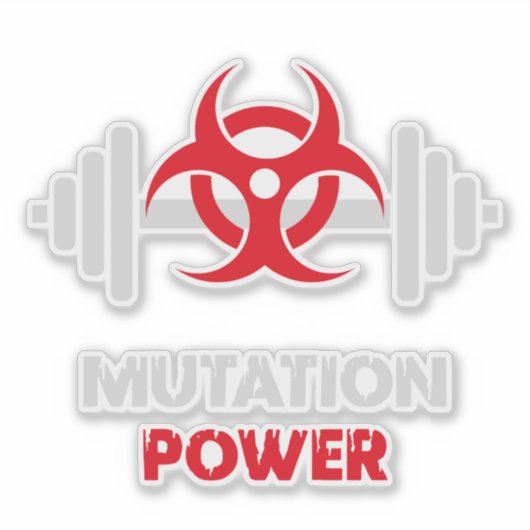 Powerlifting Mutation Strength シール (正面)