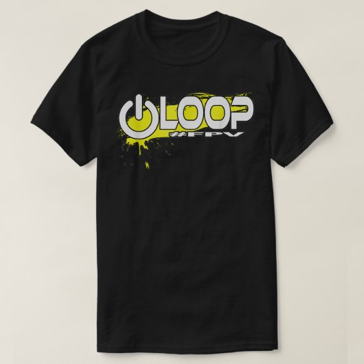Powerloop Fpv Droneドローンパイロットドローンコプターレース Tシャツ (デザイン正面)
