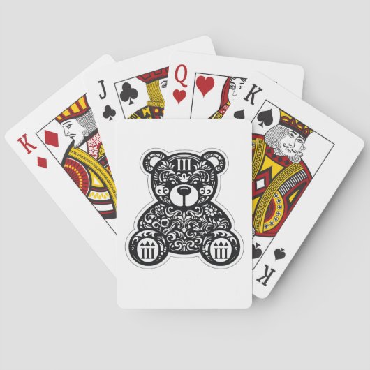 PowerOf3 Royal III Teddy Playing Cards トランプ (裏面)