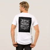 PowerOf3Brand Black & White Statement Tee トライブレンドＴシャツ (裏面全面)