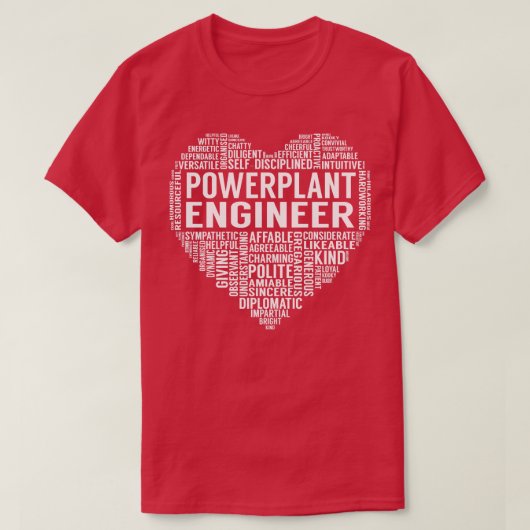 Powerplantエンジニアハート Tシャツ (デザイン正面)