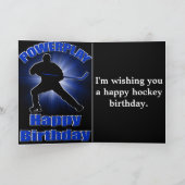 Powerplayホッケー誕生日カード カード (内部)