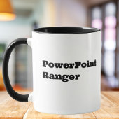 PowerPoint Ranger、共同ワーカーのおもしろい引用文 マグカップ