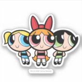 PowerPuffの女の子:砂糖、香辛料、そして何でもいい シール (正面)