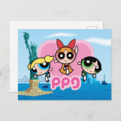 Powerpuffガールズチーム素晴らし インビテーションポストカード (正面/裏面)