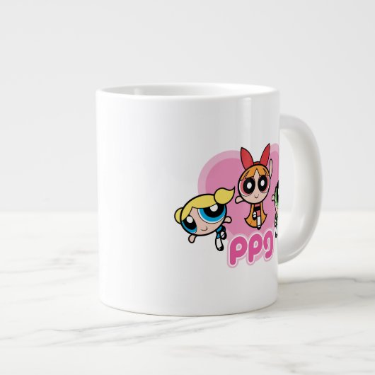 Powerpuffガールズチーム素晴らし ジャンボコーヒーマグカップ (正面右)