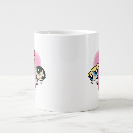 Powerpuffガールズチーム素晴らし ジャンボコーヒーマグカップ (正面)