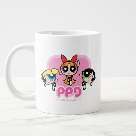 Powerpuffガールズチーム素晴らし ジャンボコーヒーマグカップ (左)