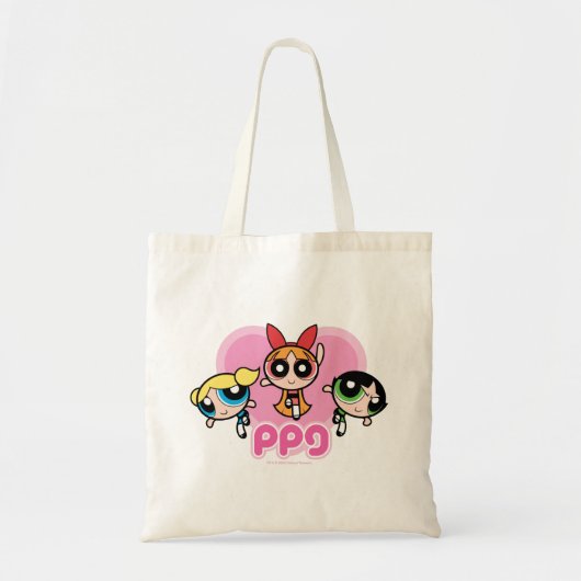Powerpuffガールズチーム素晴らし トートバッグ (正面)