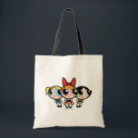 Powerpuff女の子：砂糖、スパイス、すべていい トートバッグ<br><div class="desc">ザパワープフの女の子 花と泡とバターカップが一緒に立ち、日の準備ができてい救る。</div>