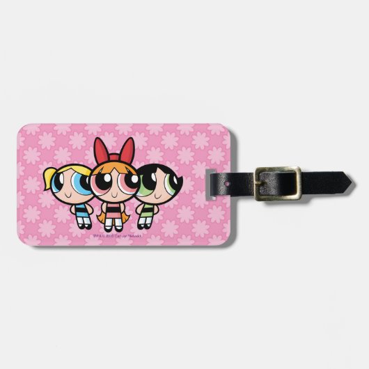 Powerpuff女の子:砂糖、スパイス、すべていい ラゲッジタグ (正面横)
