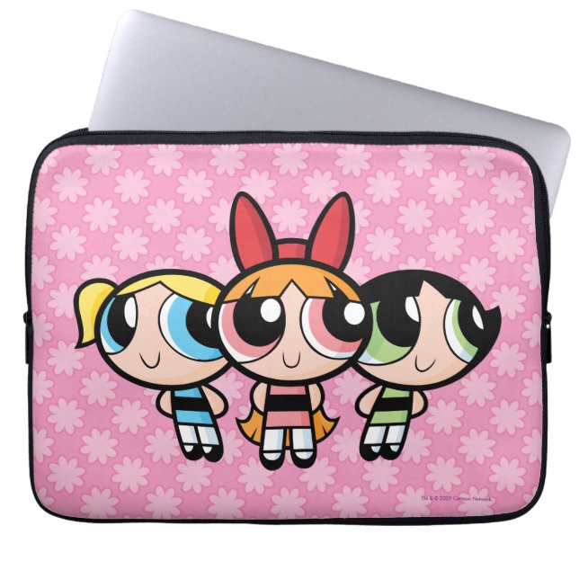 Powerpuff女の子：砂糖、スパイス、すべていい ラップトップスリーブ (正面)