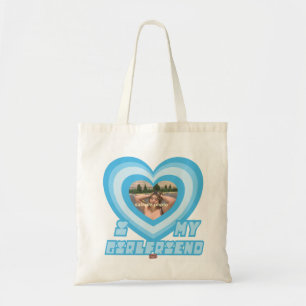PowerPuff Dingusブルーハート- GIRL トートバッグ
