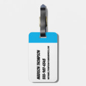 PowerPuff Girlsの星型 ラゲッジタグ (裏面縦)