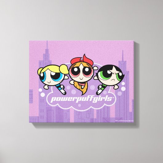 Powerpuff Girlsチームロゴ キャンバスプリント (正面)