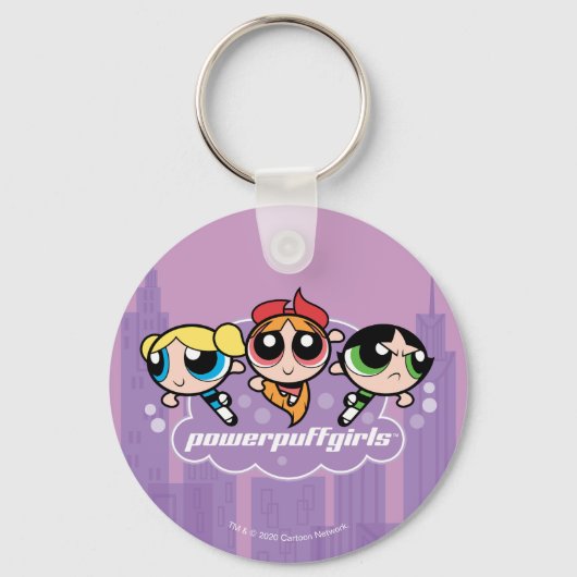 Powerpuff Girlsチームロゴ キーホルダー (正面)