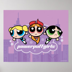 Powerpuff Girlsチームロゴ ポスター