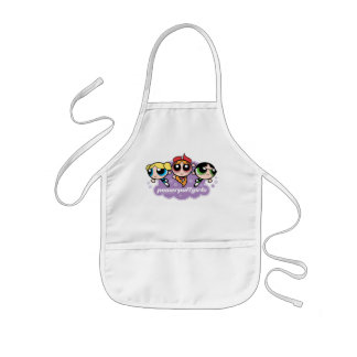 Powerpuff Girlsチームロゴ 子供用エプロン