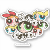 PowerPuff Girls顔パターン シール (正面)