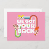 Powerpuff Girls:私たち得はあなたの背中 インビテーションポストカード (正面/裏面)