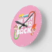 Powerpuff Girls:私たち得はあなたの背中 ラウンド壁時計 (傾斜)