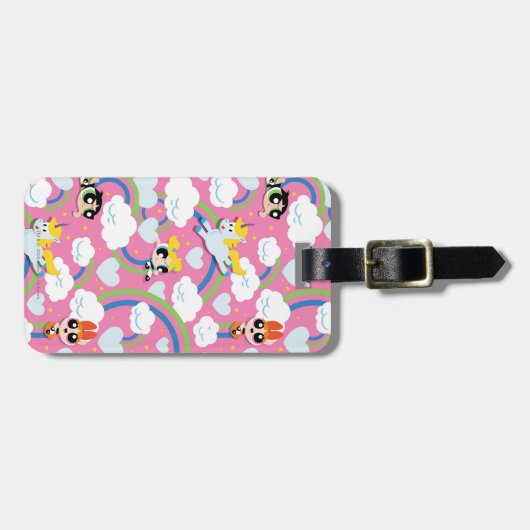 Powerpuff Girls & Donny Rainbow Pattern ラゲッジタグ (正面横)